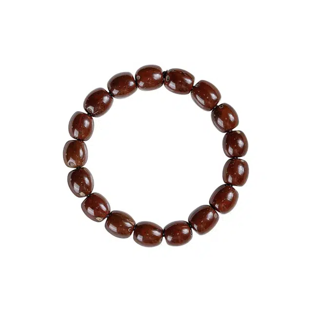 琉堇 中式精品素圈转运佛珠 高油高密鼠鼠手饰串珠 原生枣珠盘玩绕指柔文玩念珠#好运 紫金鼠 手串 男女同款情侣款