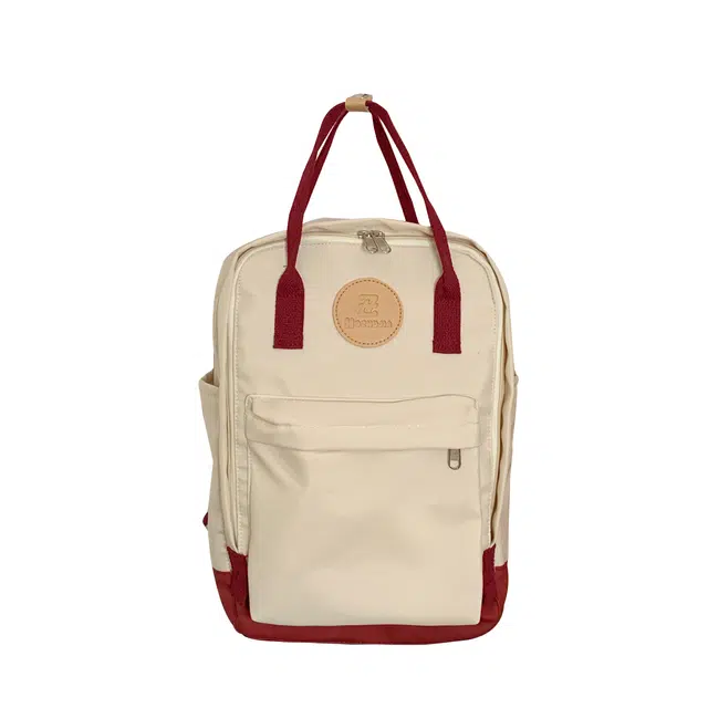 揽月 韩系复古学院风简约百搭 牛津布 双肩包 男女同款情侣款 黑色/米白色/黄色/蓝色