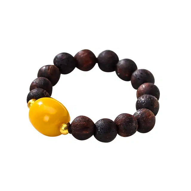 翠雅金楼 国潮新中式招财转运 民族风高级感文艺#好运 降真香 木作戒指 男女同款情侣款