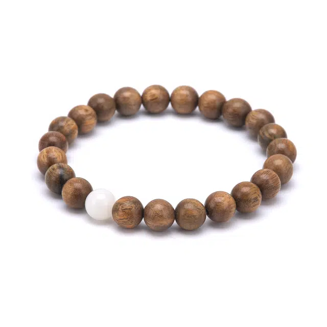 聆听花开 新中式新国风串珠 复古风木质转运珠文玩念珠盘玩小众高级感文艺国潮#好运 檀木 手串 女款