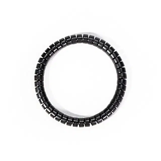 京华录 招财纳福药片珠 禅意简约时尚森系小众设计感 古风旗袍盘玩佛珠单圈 平安喜乐考试上岸#好运 黑檀 手串 男女同款情侣款