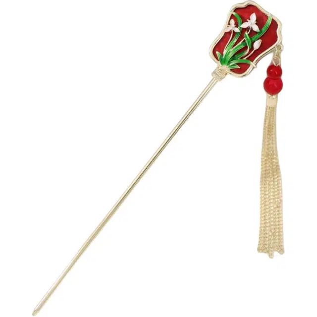 圣所 百搭扇形新中式 合金 发簪 女款