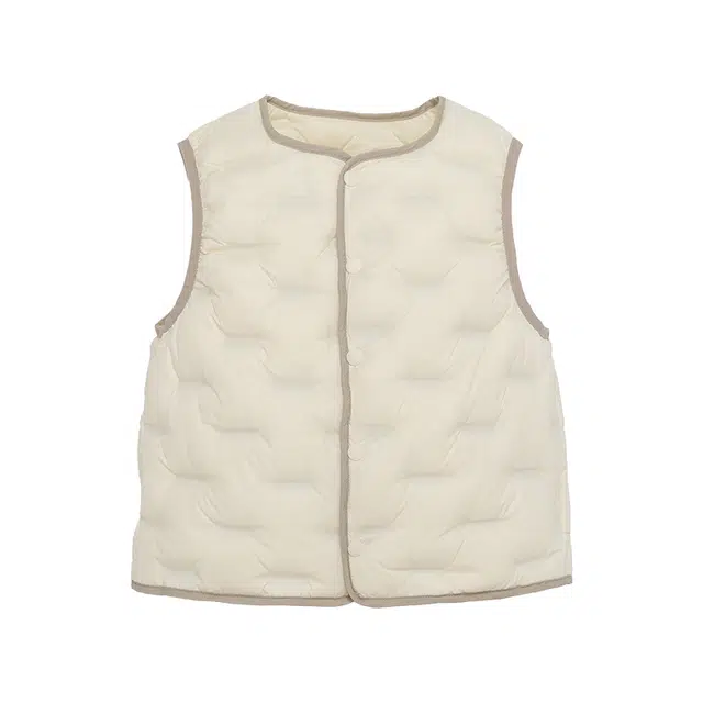 雅鹿羽绒马甲 纯色时尚柔软宽松 儿童款