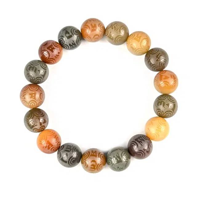 仙友 国风新中式小众高级感文玩佛珠考研考试考公上岸转运本命年平安#好运 白玉菩提 手串 男女同款情侣款