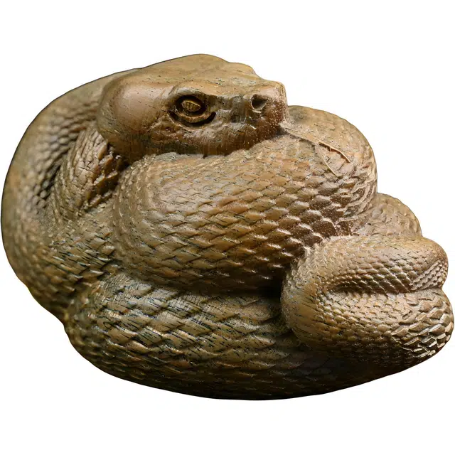 天纵 本命年生肖蛇年吉祥平安顺遂吉祥物  实木雕刻转运盘蛇手工文玩工艺品好运 绿檀 把件 男女同款情侣款