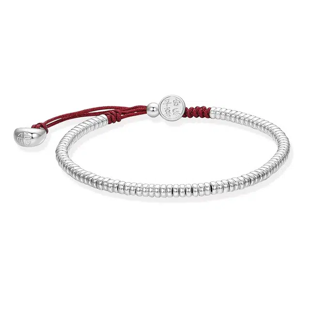 尚仟伊 新中式国潮民族风转运珠碎银盘缠手饰 精致简约小众设计招财好运 合金 手链 女款