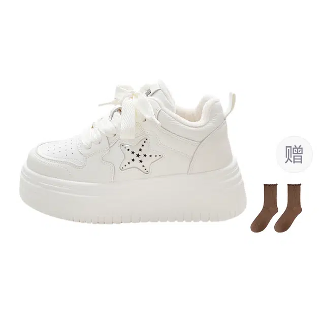 小鹿米利 百搭休闲运动 防滑耐磨 中帮 板鞋 女款