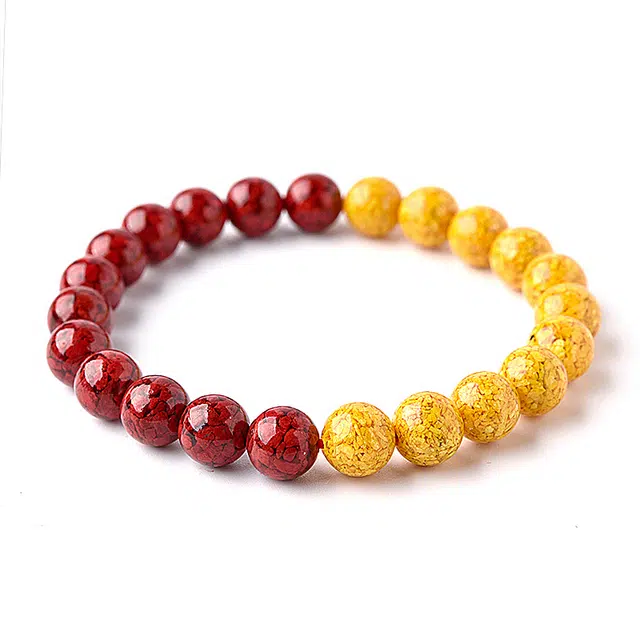 灵菲 真品高含量晶体砂 平安吉祥小众佛珠#好运 再造辰砂朱砂 手串 男女同款情侣款