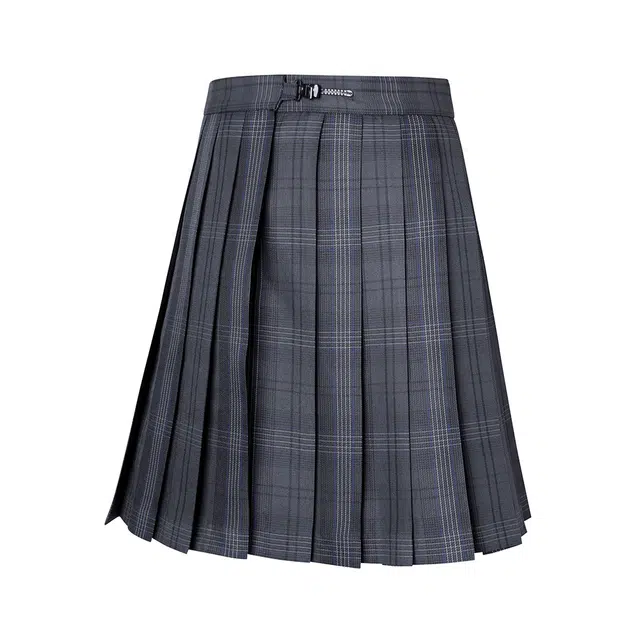 日暮星河 学院风简约百搭通勤制服 女款 格裙