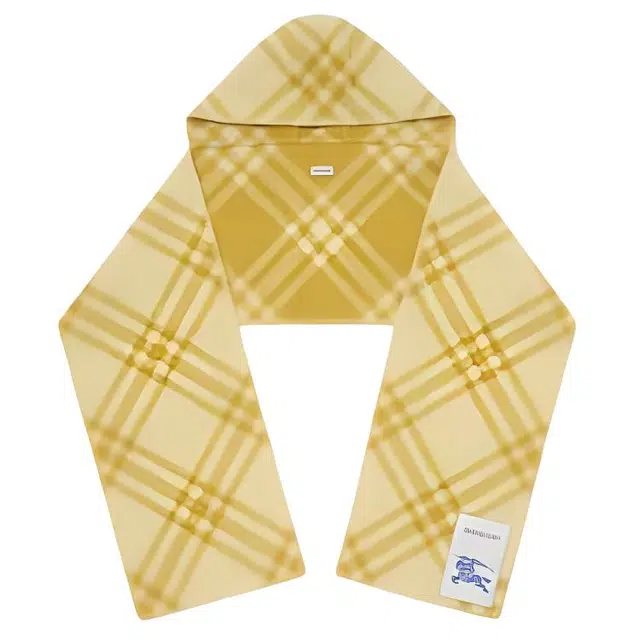 Burberry Wool Logo Scarf Yellow
