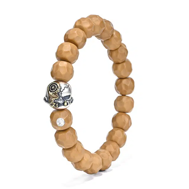 钰澜文玩 赛博恶僧搭配款转运珠 佛珠手工雕刻单圈 猴头核桃 手串 男女同款情侣款