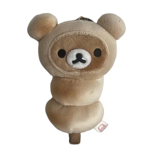 轻松小熊 熊哥麻糬丸子 可爱限定挂饰 玩偶 毛绒挂件 小号高