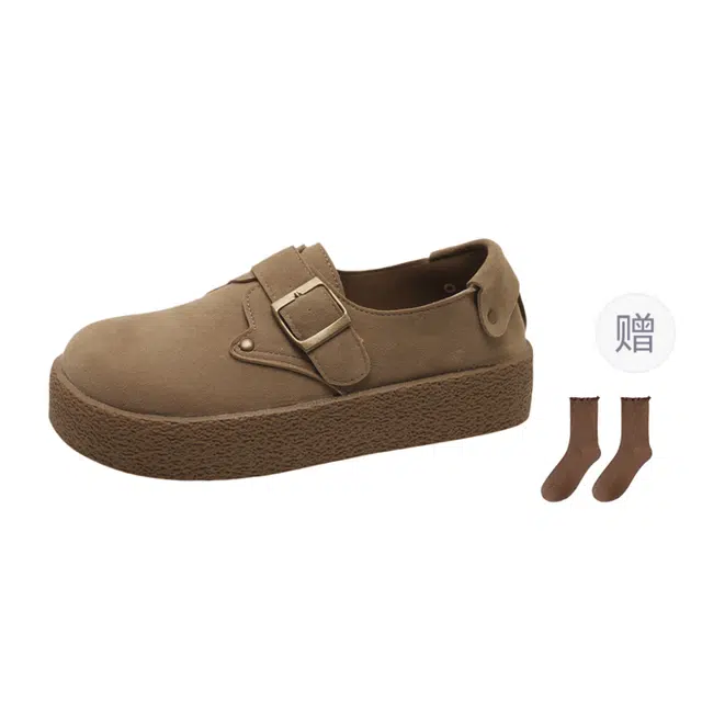 小鹿米利 厚底复古舒适 防滑耐磨 低帮 生活休闲鞋 女款