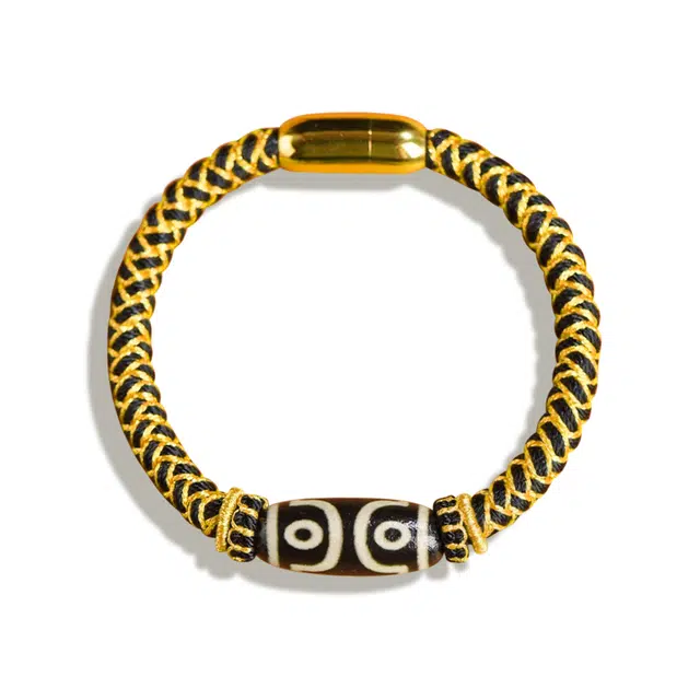 谧月珠宝 新中式国潮 西藏九眼天珠 本命年百搭款设计 高级感轻奢精致优雅#好运 玛瑙 手链 男女同款情侣款