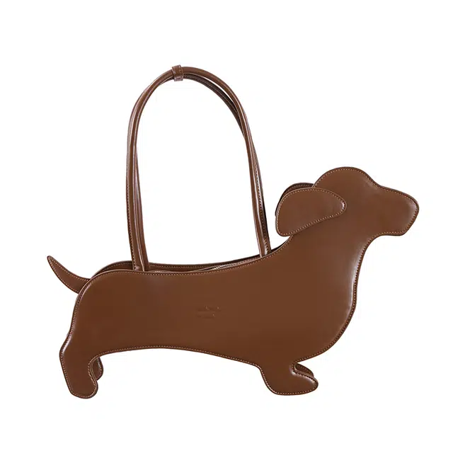 Crying Center Dachshund Bag Black/Blue