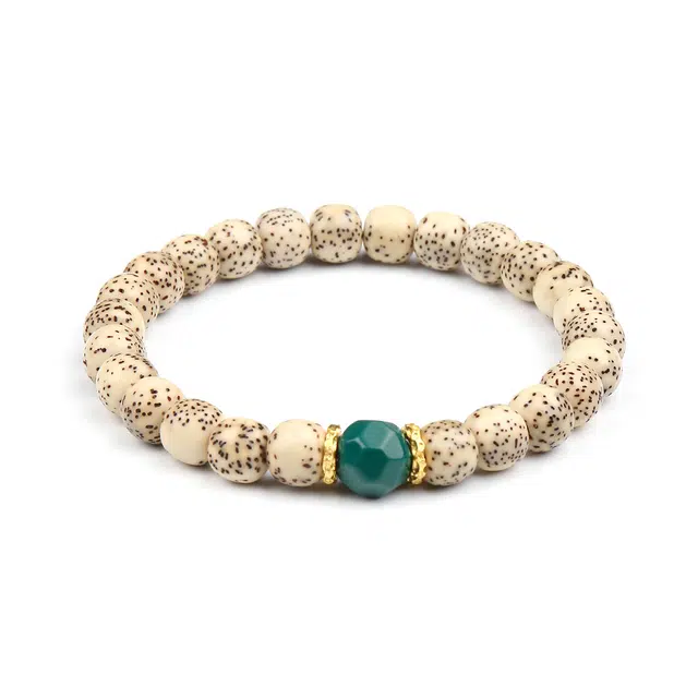 谧月珠宝 鸿运当头转运珠 新中式国潮轻奢精致创意高级感简约绕指柔盘玩文玩单圈出勤百搭好运 星月菩提 手串 男女同款情侣款