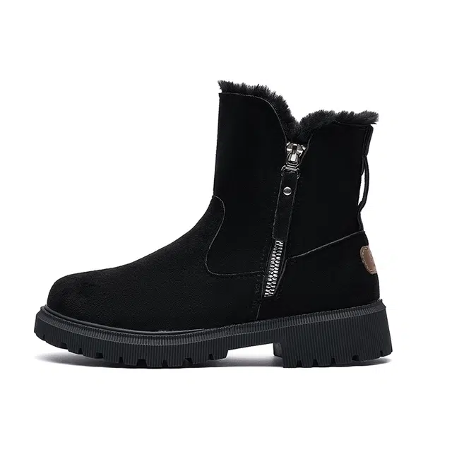 小鹿米利 保暖防水耐磨防滑包裹性 简约百搭 中筒 雪地靴 女款