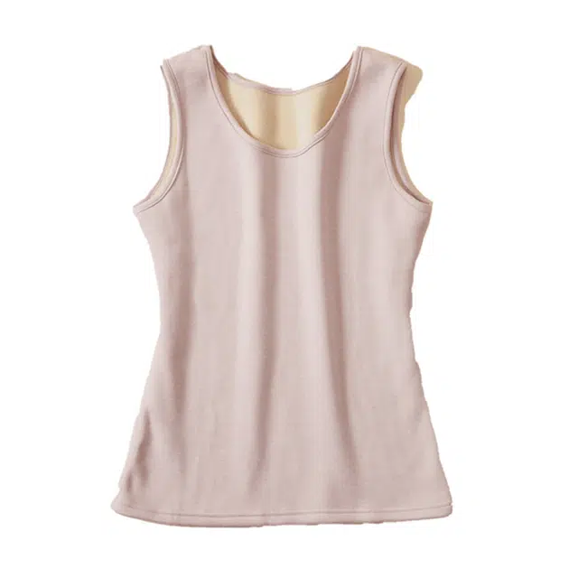 都市丽人 加厚亲肤无痕蓄热打底背心保暖上装 男款