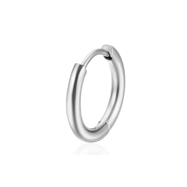 前方大荒野 素圈耳饰欧美潮流极致简约设计时尚穿搭日常休闲通勤百搭小巧精致气质怡人 合金 耳环 男女同款情侣款