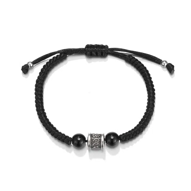 珂里 简约精致六字真言百搭气质转运珠新中式 环保合金 手链 女款