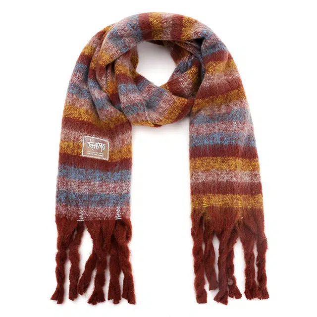 肯默 多巴胺流苏 保暖亲肤 两用 时尚潮流 绒线围巾 男女同款情侣款