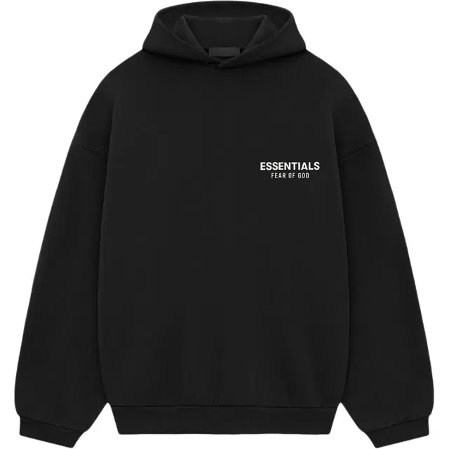 Fear of God Essentials FW24 Holiday Core Hoodie Meteorite Black