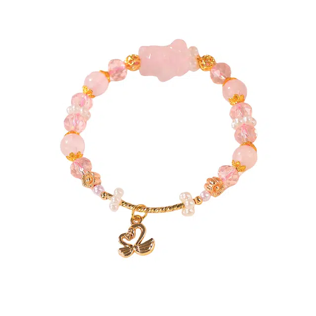 石在行 招财进宝发财猫 国潮文玩 复古大气设计感 好事连连盘玩 礼盒 送礼 小众新中式福瑞平安好运 水晶 手串 女款