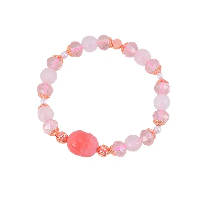 石在行 招财进宝貔貅 国潮文玩 复古大气设计感 好事连连盘玩 礼盒 送礼 小众新中式福瑞平安好运 水晶 手串 女款