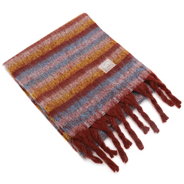 肯默 多巴胺流苏 保暖亲肤 两用 时尚潮流 绒线围巾 男女同款情侣款