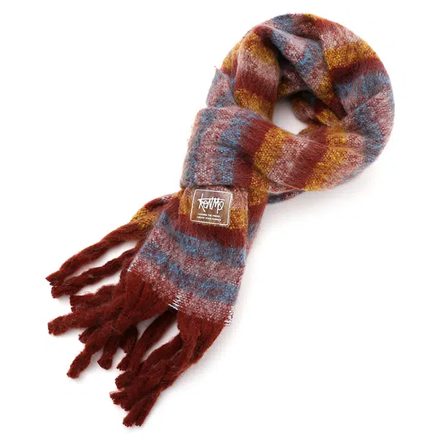 肯默 多巴胺流苏 保暖亲肤 两用 时尚潮流 绒线围巾 男女同款情侣款