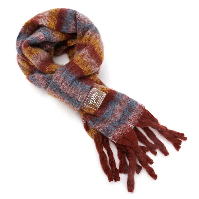 肯默 多巴胺流苏 保暖亲肤 两用 时尚潮流 绒线围巾 男女同款情侣款