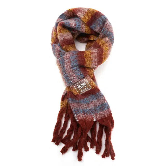 肯默 多巴胺流苏 保暖亲肤 两用 时尚潮流 绒线围巾 男女同款情侣款