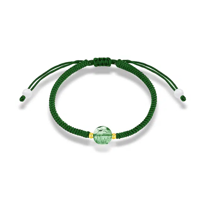 饰伴 聚珠生辉  喜乐平安开运继续如意 可调节氛围感日常小众国潮中式事事如意 手饰 水晶 手链 男女同款情侣款