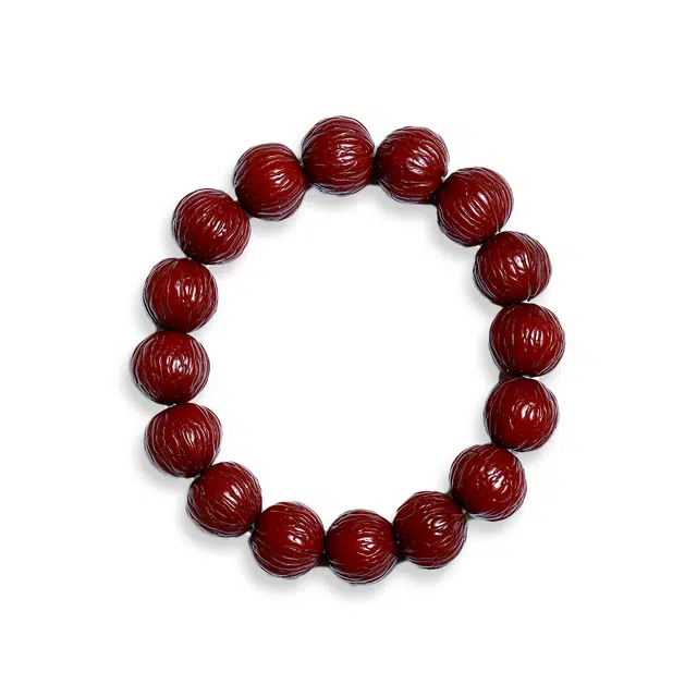 梨云暮雪 凤仙龙岩馒头素串 传统文玩念珠佛珠 新中式国风国潮百搭 猴头核桃 手串 男女同款情侣款