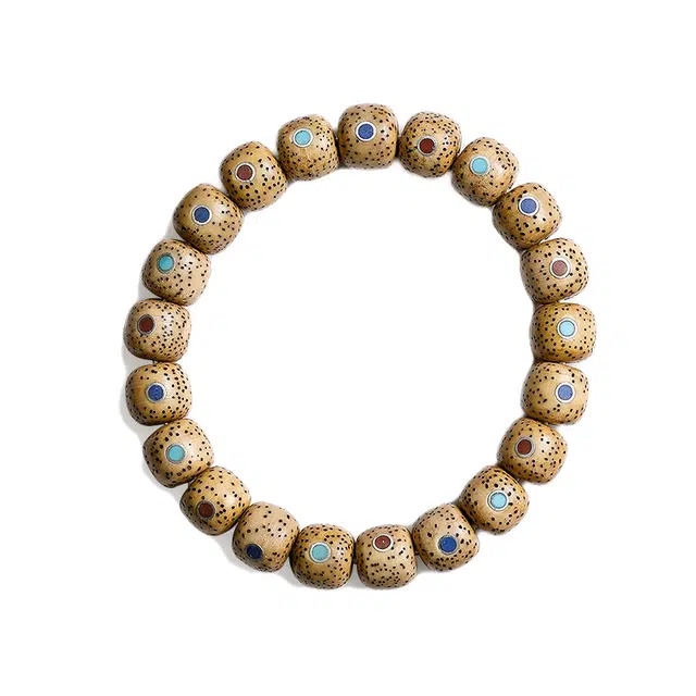 梨云暮雪 三年陈老形珠招财纳福转运 传统文玩 念珠佛珠 新中式 国风国潮 个性百搭#好运 星月菩提 手串 男女同款情侣款