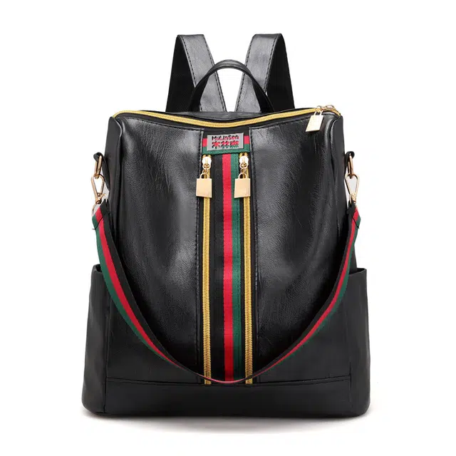 木林森 百搭 涤纶（聚酯纤维） 双肩包 女款 黑色