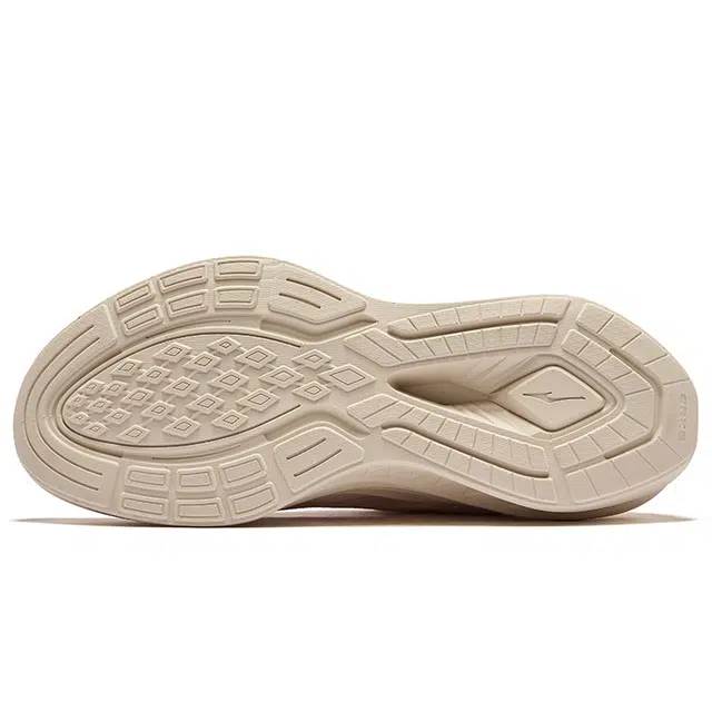 鸿星尔克 舒适百搭减震耐磨透气 低帮 休闲跑步鞋 女款 蛋奶灰微晶白