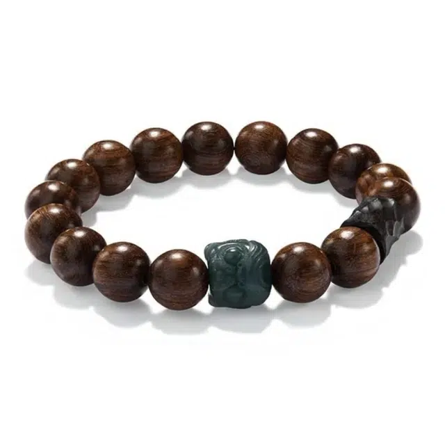 京华录 狮来运转节节高升 民族风貔貅手持文玩念珠禅意 小众气质温柔创意设计感 升官前程似锦#好运 花梨木 手串 男女同款情侣款