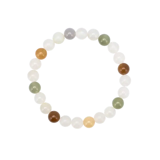 聆听花开 新中式新国风多宝串珠诸事顺利 一帆风顺 白色简约个性小众设计时尚百搭学生高品质#好运 岫玉（蛇纹石玉） 手串 女款