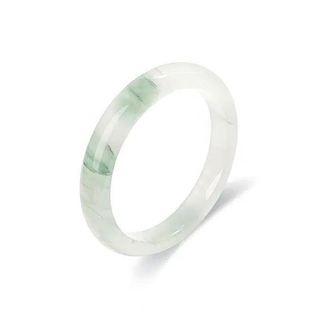 匠锁心玉 【高品质】青山黛翠玉贵妃正圈镯 不知春 新中式国潮古风 清冷优雅高级感气质温婉显白#好运 天山翠 手镯 男女同款情侣款