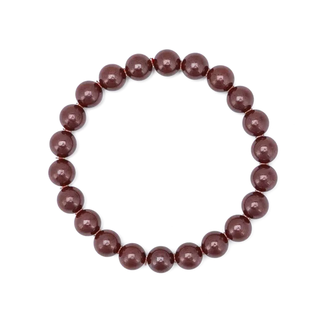 聆听花开 新中式新国风招财纳福串珠 红色小众高级感转运珠复古国潮风高品质好事花生#好运 朱砂 手串 女款