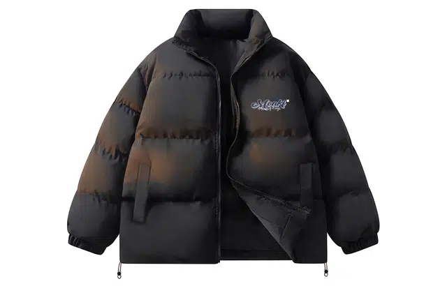 王者荣耀 梦奇款 美式复古加厚面包服立领简约宽休闲舒适棉服 男女同款 清风绿