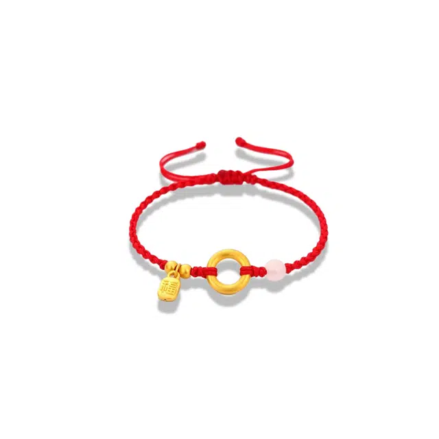 大唐国鼎 平安扣福牌手绳新中式复古风小众设计优雅国潮精致纹理 好运 合金 手链 男女同款情侣款