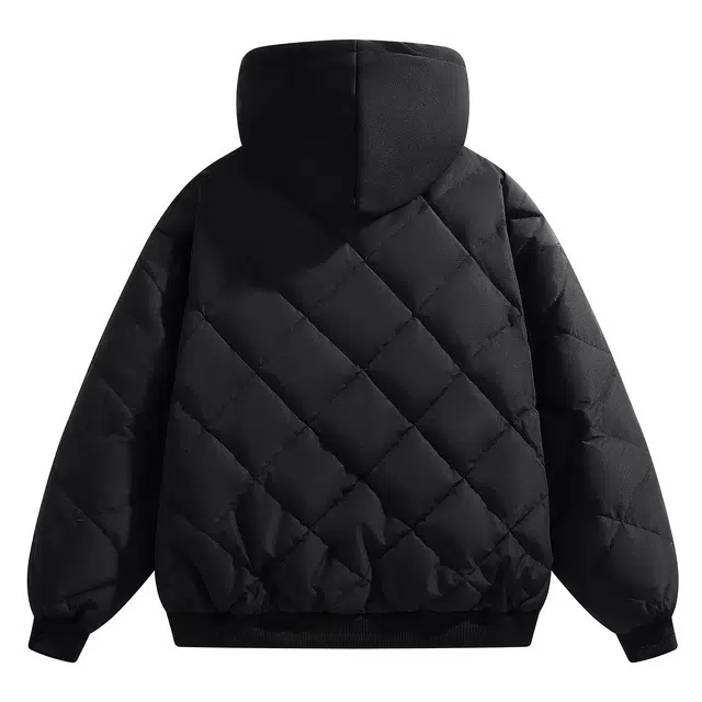 The Simpsons Diamond Plaid Hooded Flight Jacket