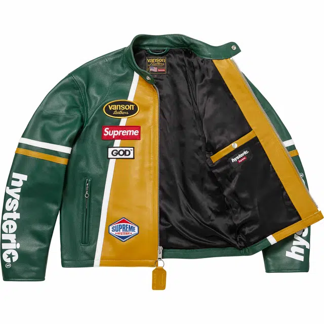 Supreme x HYSTERIC GLAMOUR FW24 WEEK13 Vanson Leather Jacket