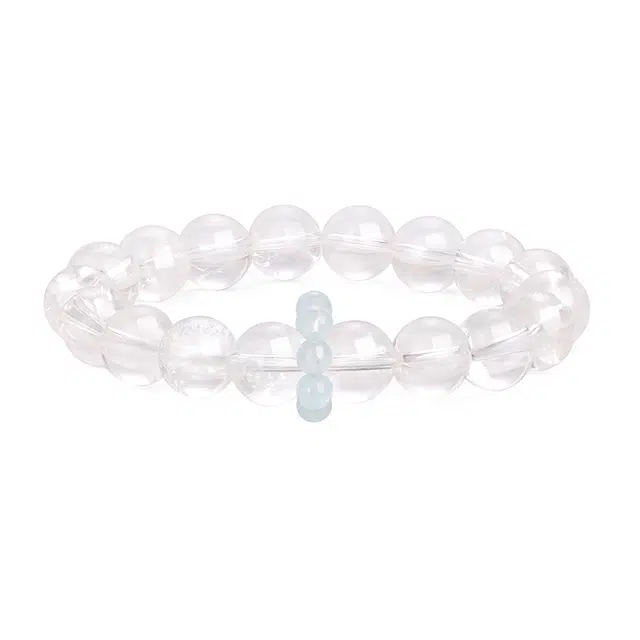 金六福吉祥 【水逆退散】海蓝宝 新中式国潮复古高级感小众精致百搭日常诸事顺利纳福转运#好运 水晶 手串 男女同款情侣款