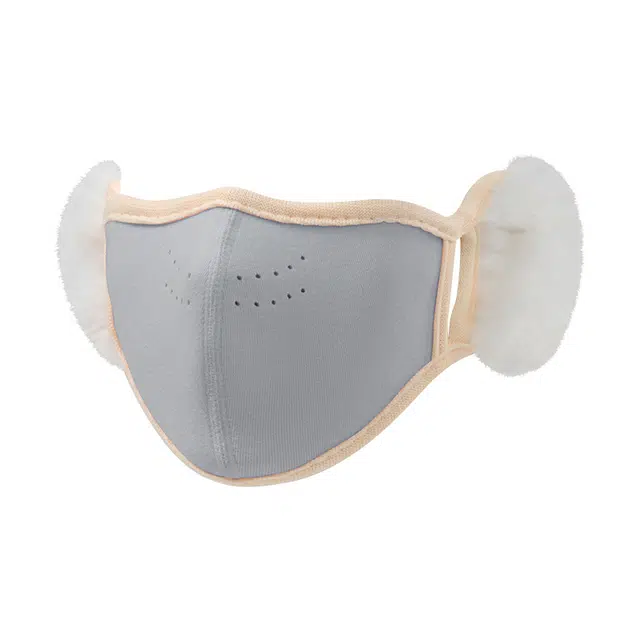 南极人 保暖口罩男女童秋冬季上学防风防寒透气护耳耳罩防尘护脸罩防冻可水洗 加厚 面罩 儿童款