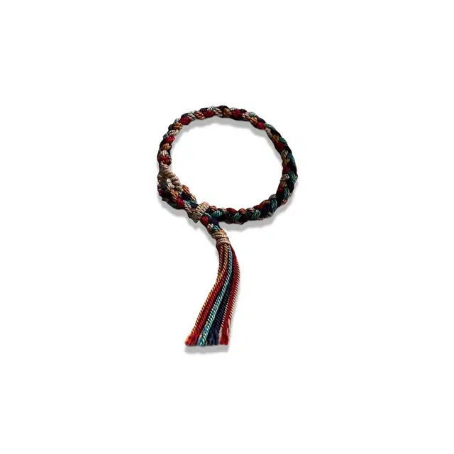 大唐国鼎 五彩转运赐福新中式国潮宫廷风精致纹理招财纳福旺事业 好运 织物 手链 男女同款情侣款