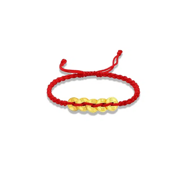 大唐国鼎 五帝钱手绳 合金 手链 男女同款情侣款