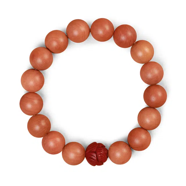 【普陀山官方已过香】 普陀山文创 文艺复古民族风莲花手链国潮静心平安纳福#好运 生日送礼转运礼盒 桃木 手串 男女同款情侣款